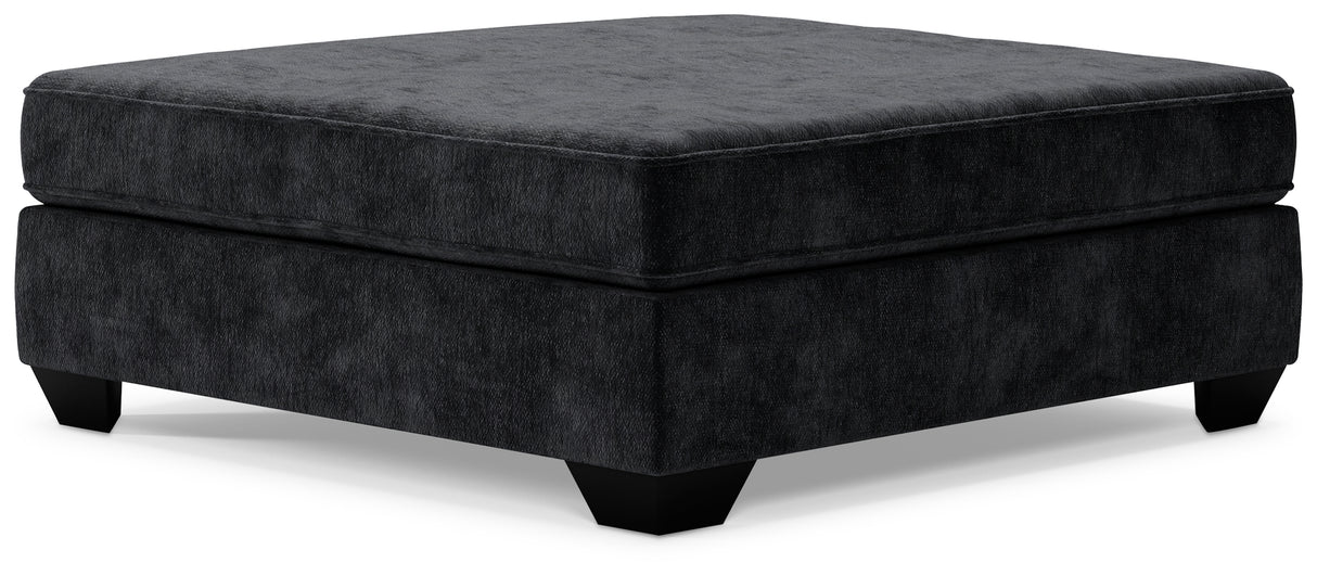 Lavernett Charcoal 5-Piece Sectional and Ottoman from Ashley - Luna Furniture