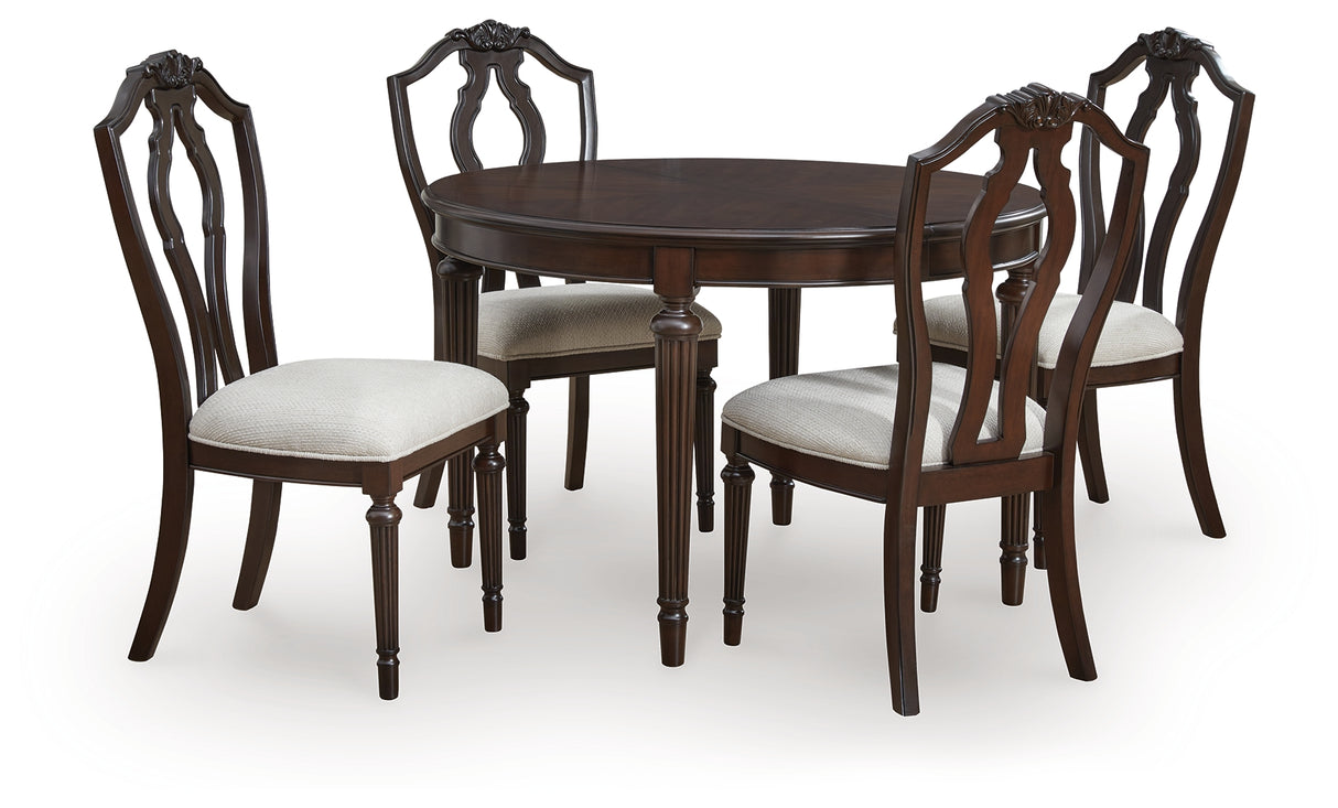 Lavinton Dining Table and 4 Chairs in Brown from Ashley - Luna Furniture