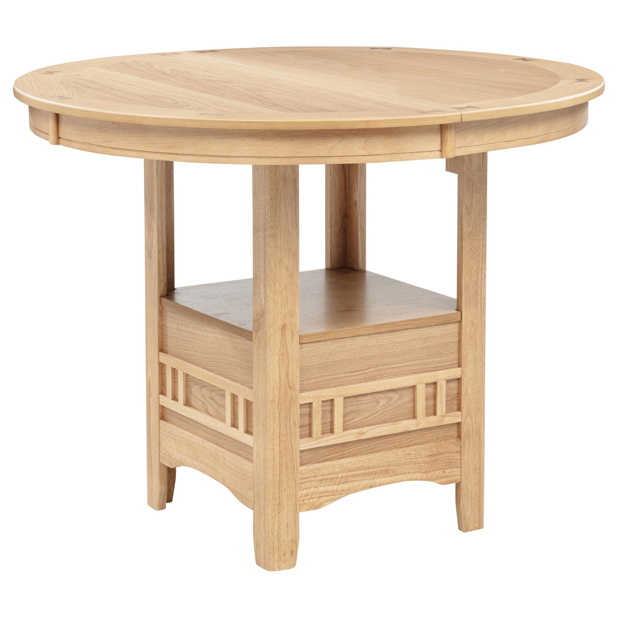 Lavon Light Oak Oval 60-inch Counter Height Extension Dining Table from Coaster - Luna Furniture