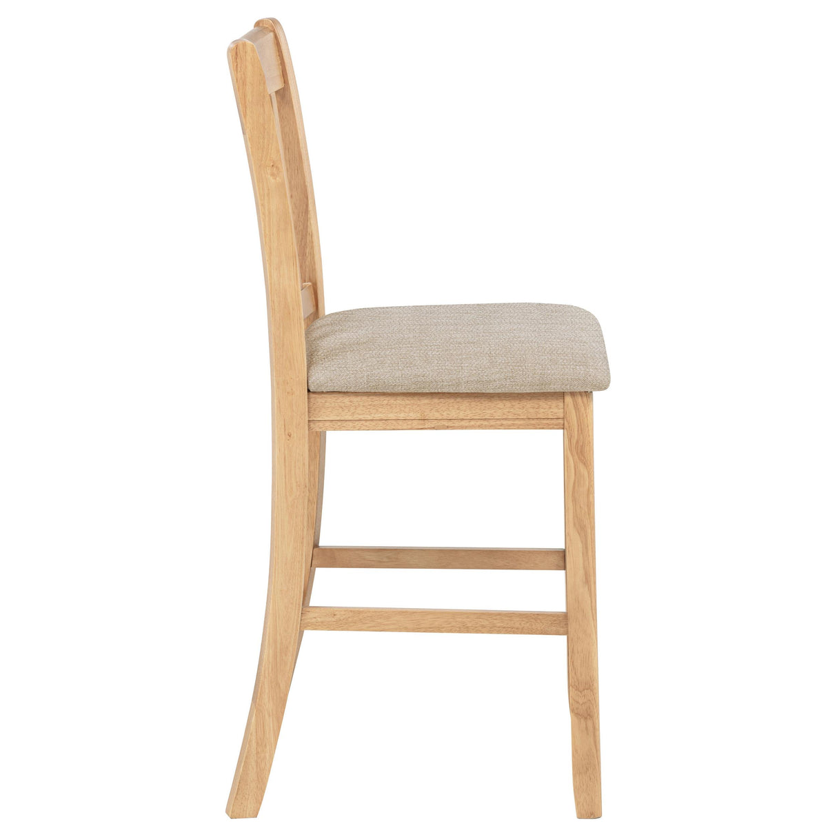 Lavon Gray and Light Oak Wood Counter Height Dining Chair, Set of 2 from Coaster - Luna Furniture