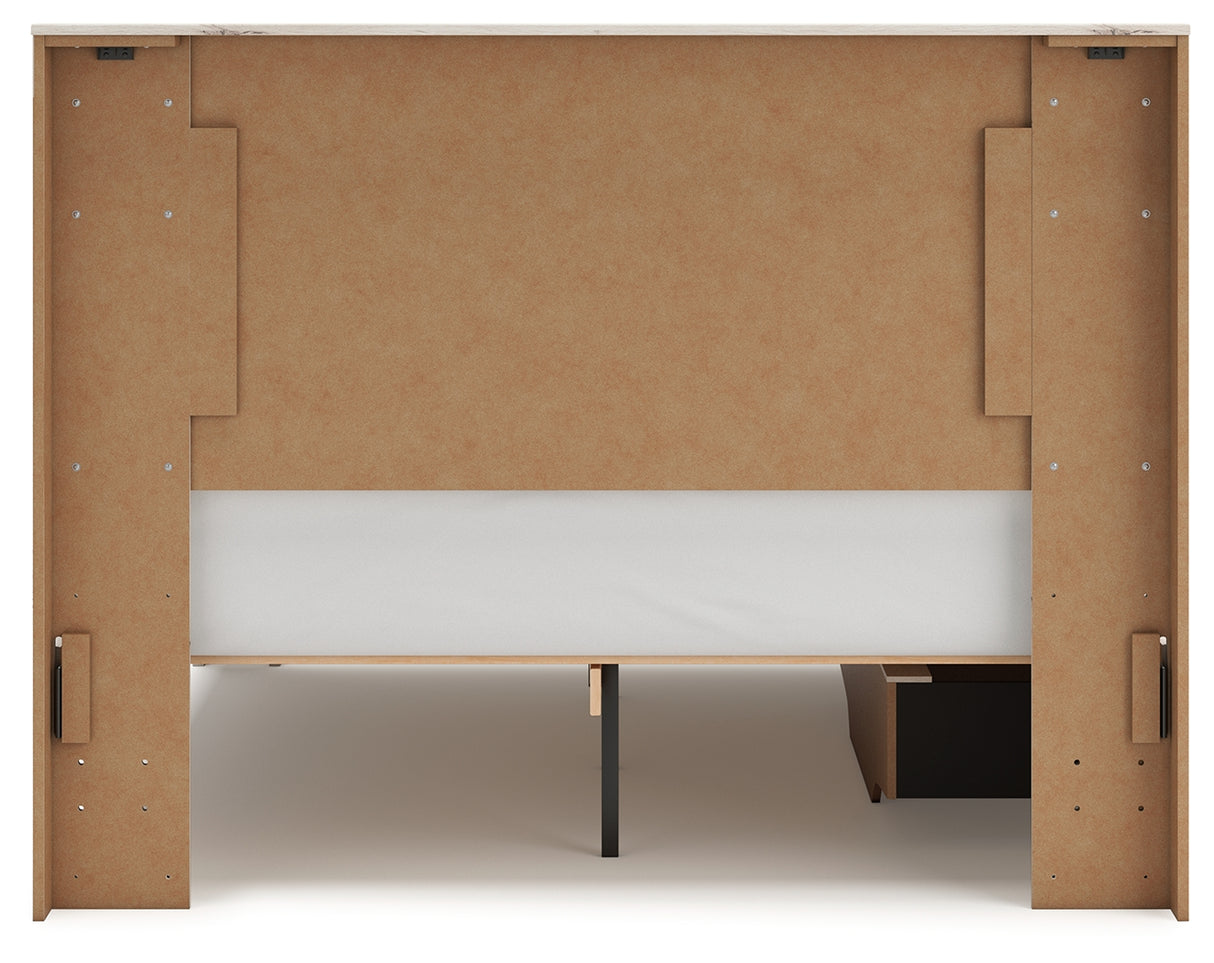 Lawroy Light Natural Queen Panel Bed with Dresser and 2 Nightstands from Ashley - Luna Furniture