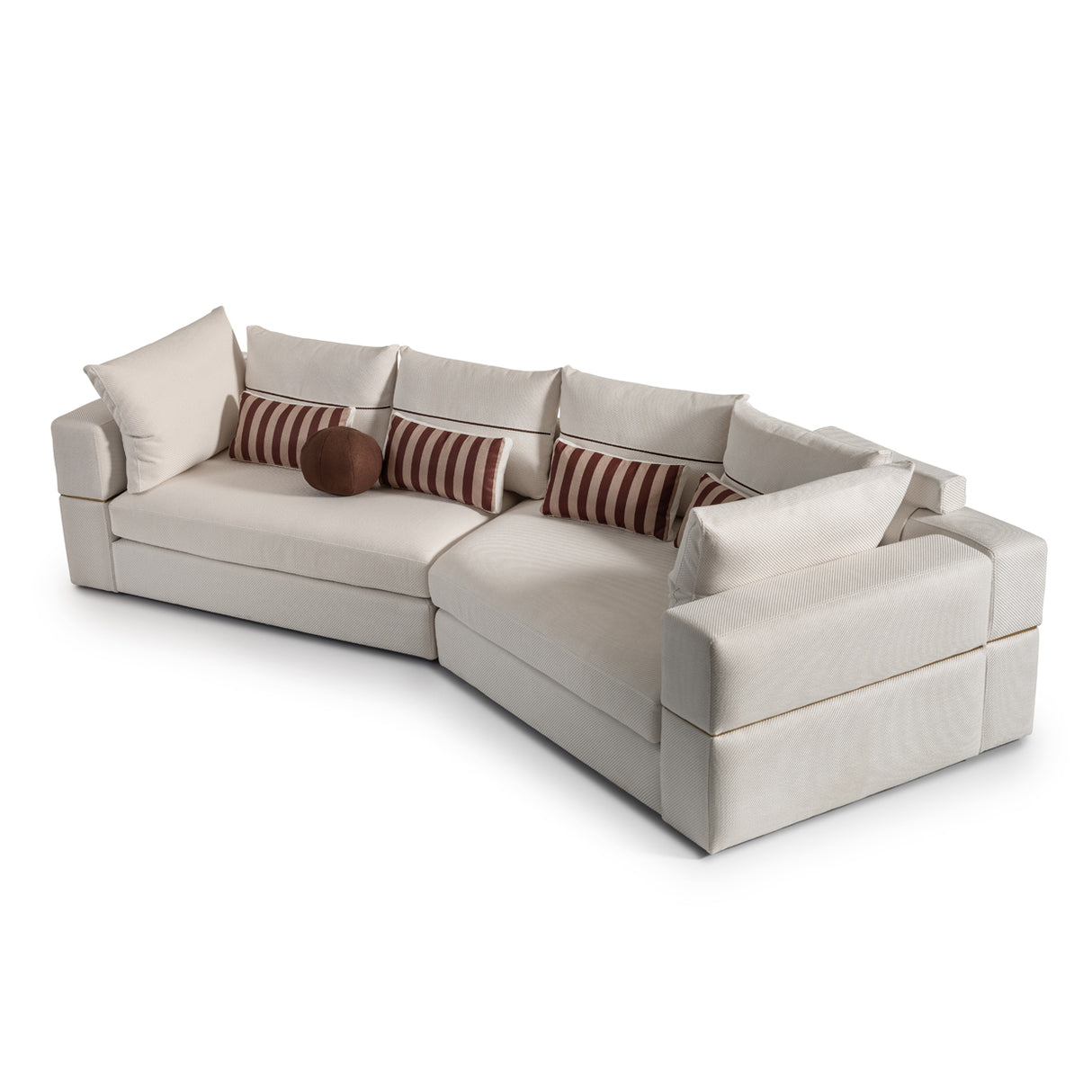 Amora Eggshell Walnut 2 Pc Sofa Oatmeal Eggshell Walnut from Michael Amini - Luna Furniture