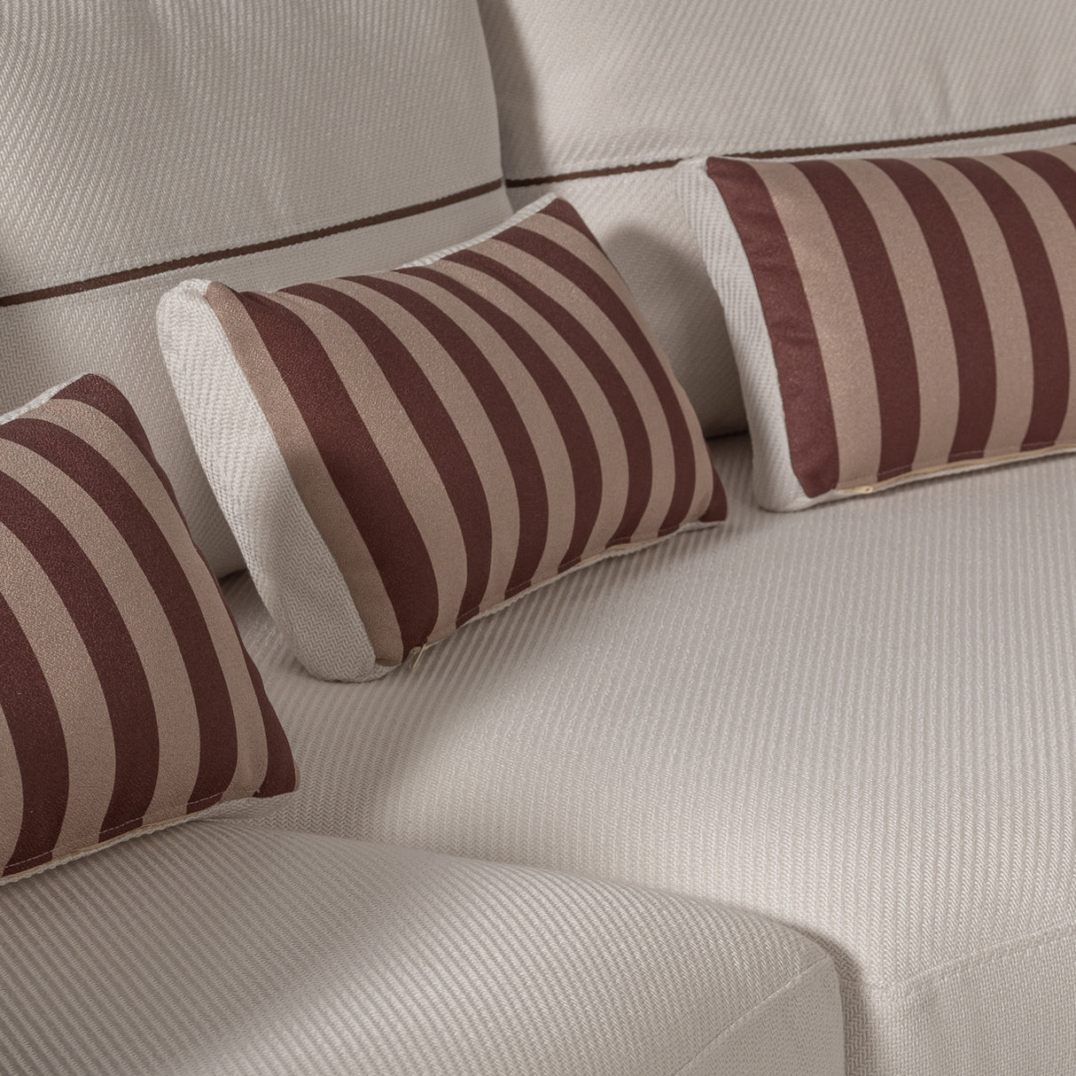 Amora Eggshell Walnut 2 Pc Sofa Oatmeal Eggshell Walnut from Michael Amini - Luna Furniture