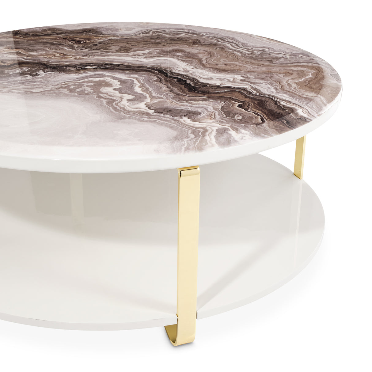 Ariana Gold Cocktail Table Gold from Michael Amini - Luna Furniture