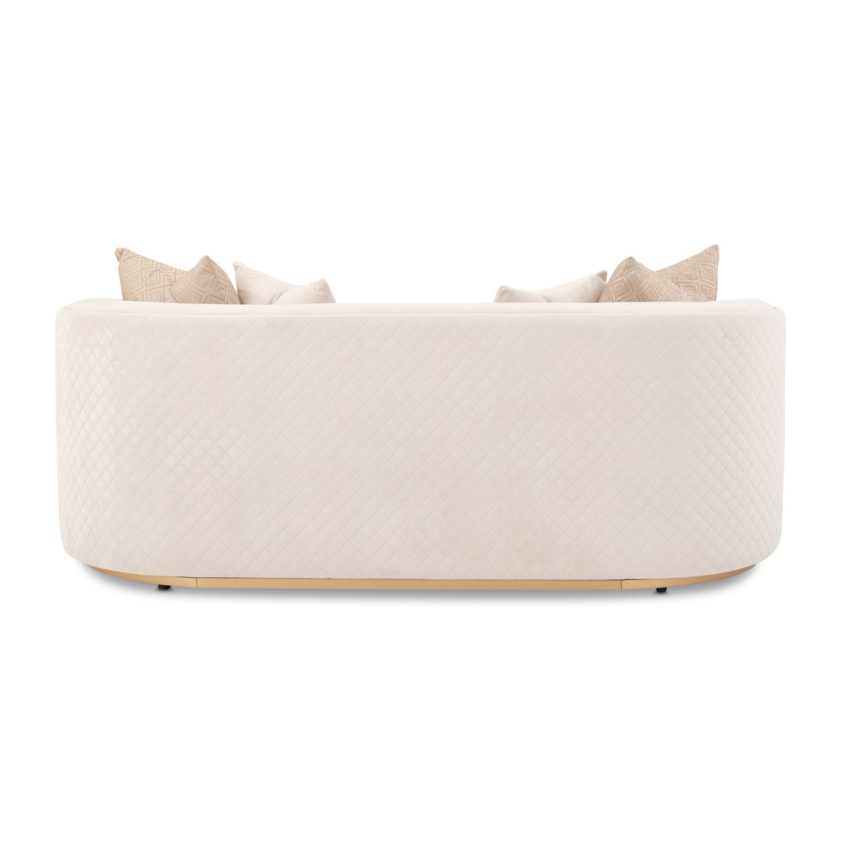 Ariana Gold Loveseat Beige Gold from Michael Amini - Luna Furniture