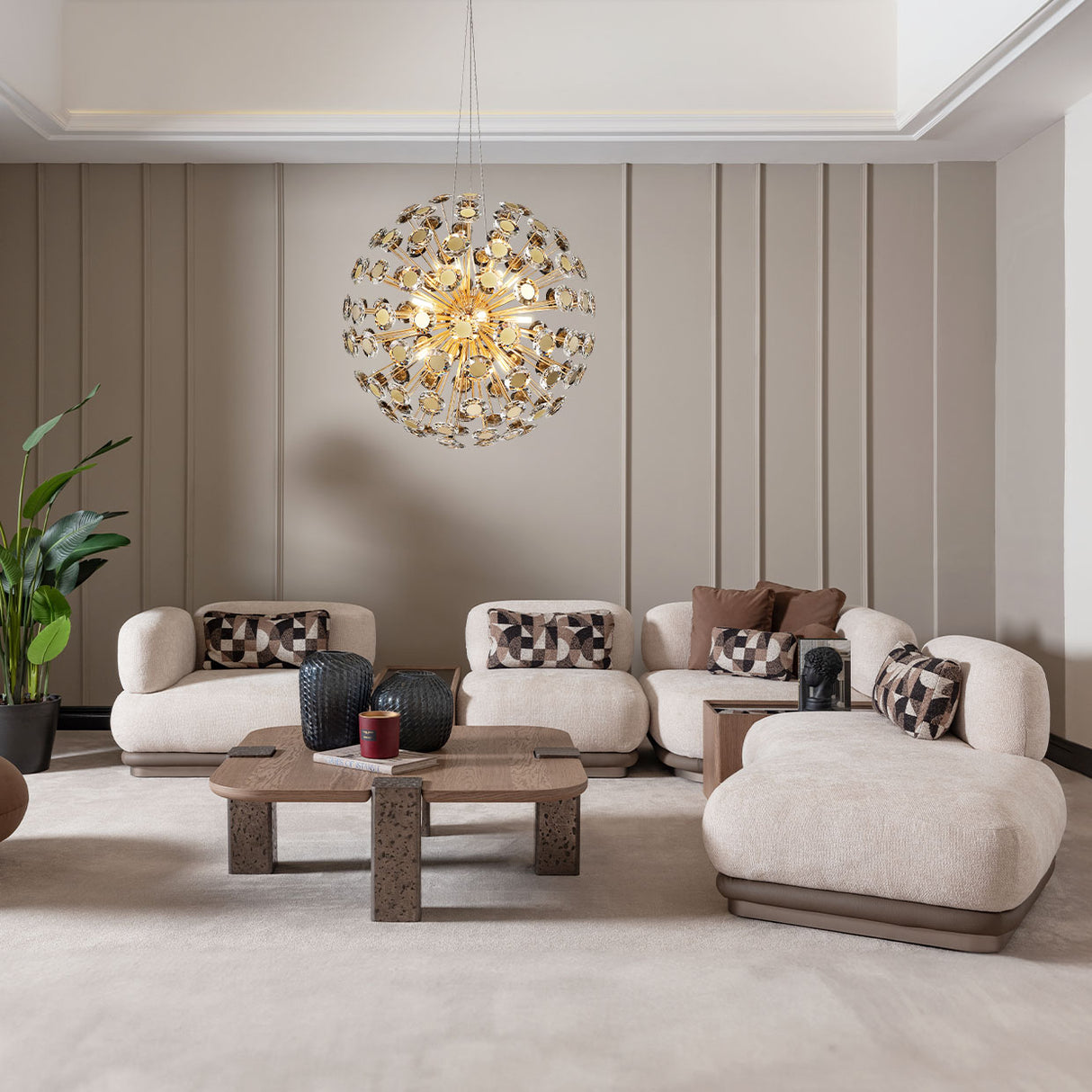 Bristol Point Saddle Brown Armless Chair Saddle Brown from Michael Amini - Luna Furniture
