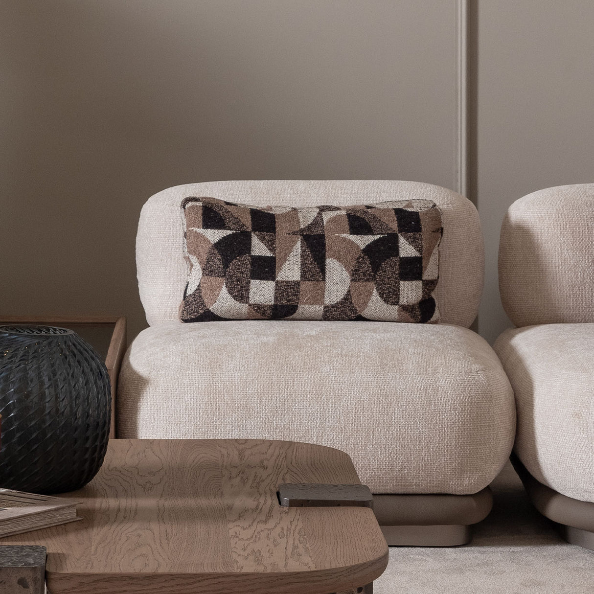 Bristol Point Saddle Brown Armless Chair Saddle Brown from Michael Amini - Luna Furniture