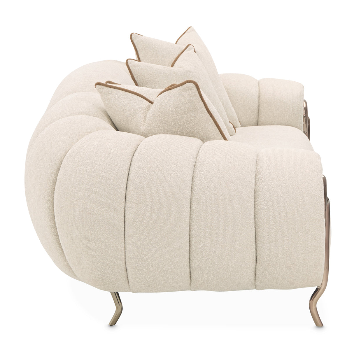 Cloche Dark Bronz Mansion Sofa Latte Dark Bronze from Michael Amini - Luna Furniture