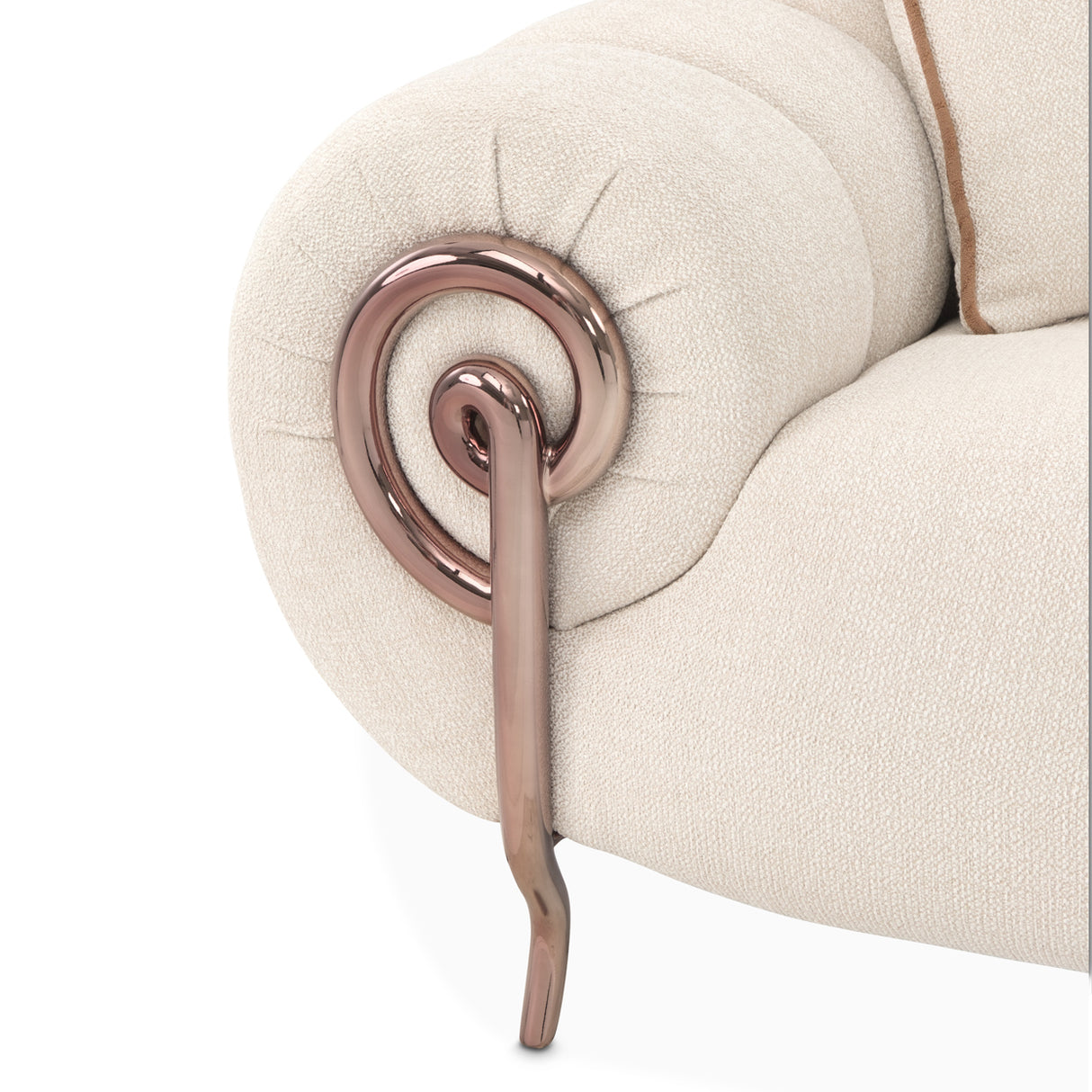 Cloche Dark Bronz Mansion Sofa Latte Dark Bronze from Michael Amini - Luna Furniture