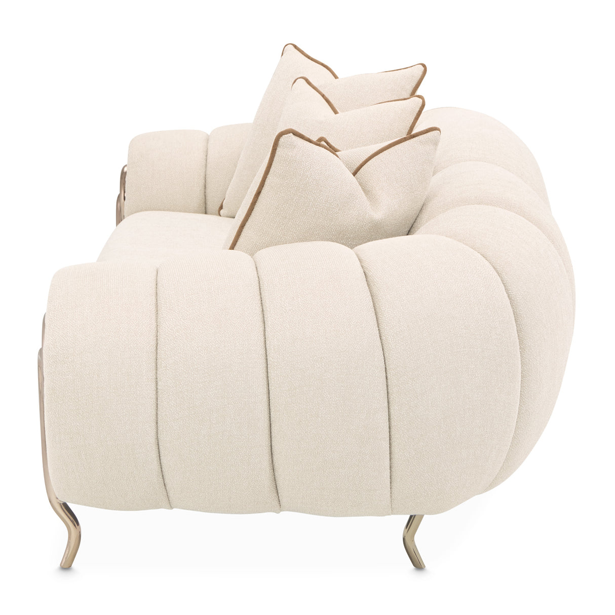 Cloche Dark Bronz Mansion Sofa Latte Dark Bronze from Michael Amini - Luna Furniture