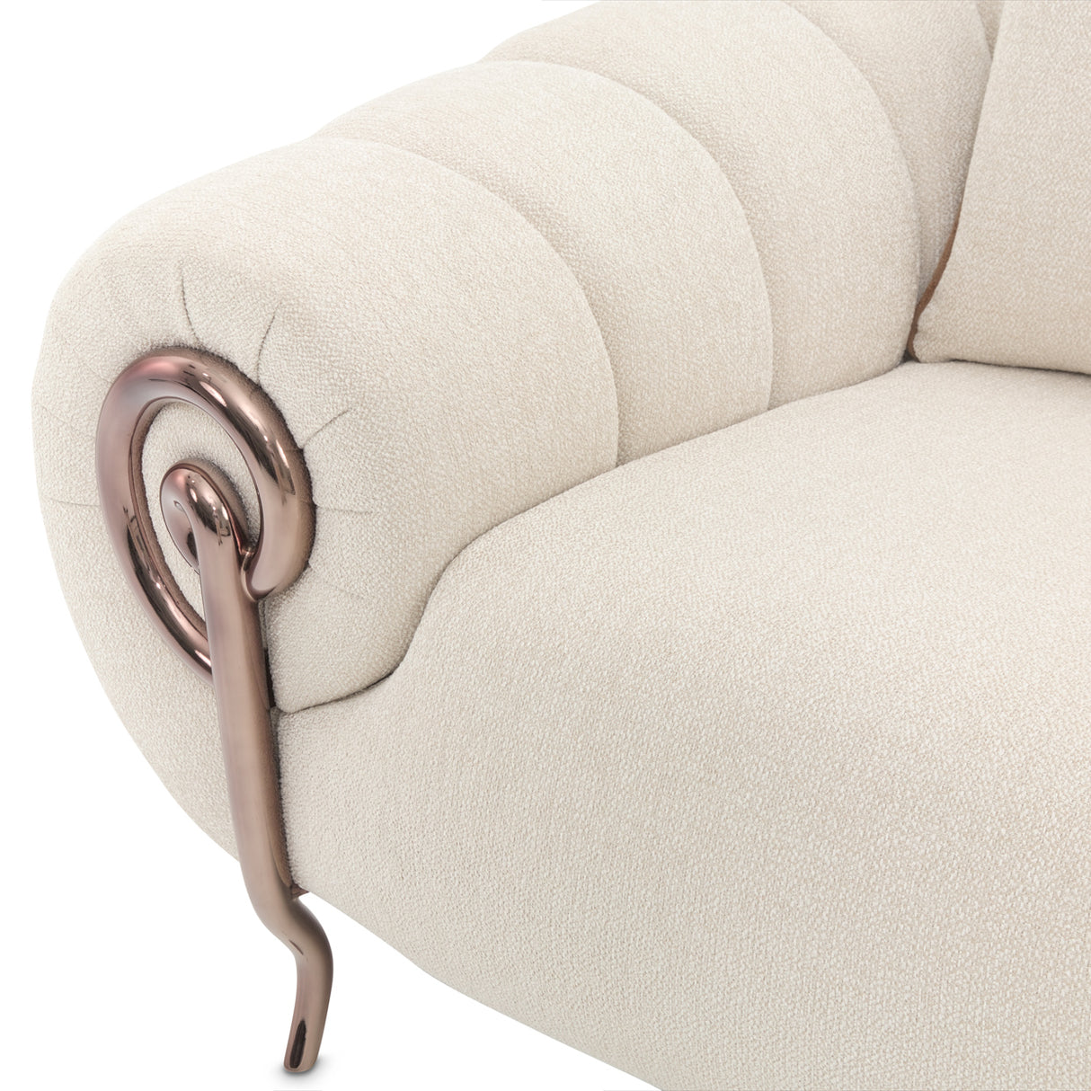 Cloche Dark Bronz Matching Chair Dark Bronze from Michael Amini - Luna Furniture