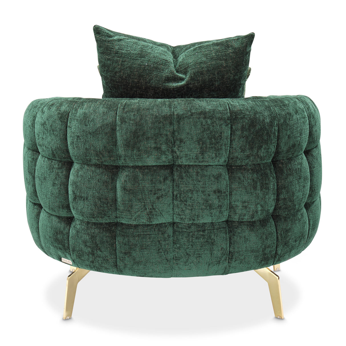 Celine Gold Chair Emerald Gold from Michael Amini - Luna Furniture