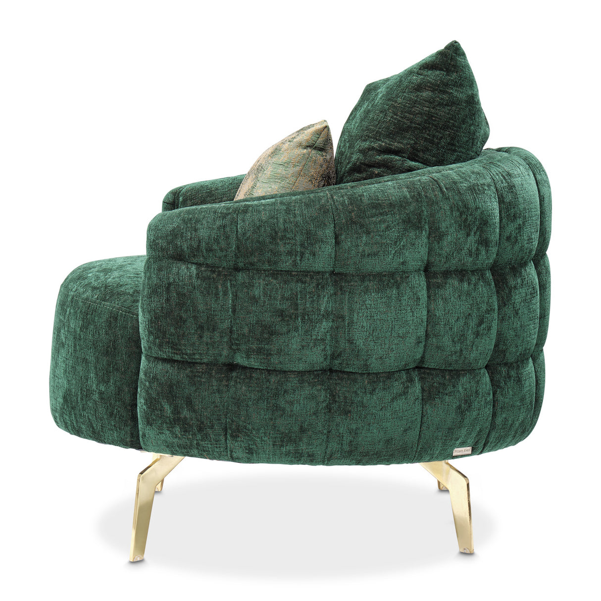 Celine Gold Chair Emerald Gold from Michael Amini - Luna Furniture
