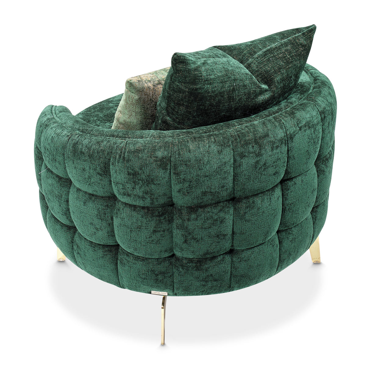 Celine Gold Chair Emerald Gold from Michael Amini - Luna Furniture