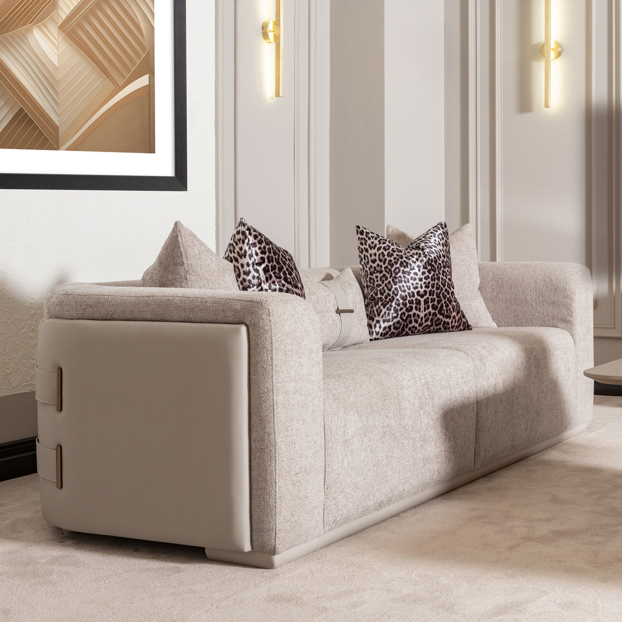 Canberra Light Ash Sofa from Michael Amini - Luna Furniture