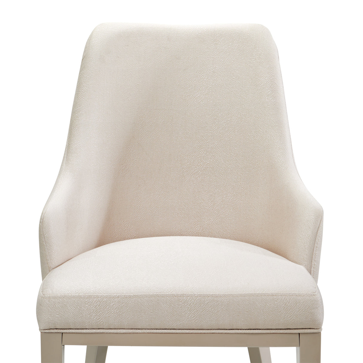 Carmela Shimmer Ivory Dining Arm Chair from Michael Amini - Luna Furniture