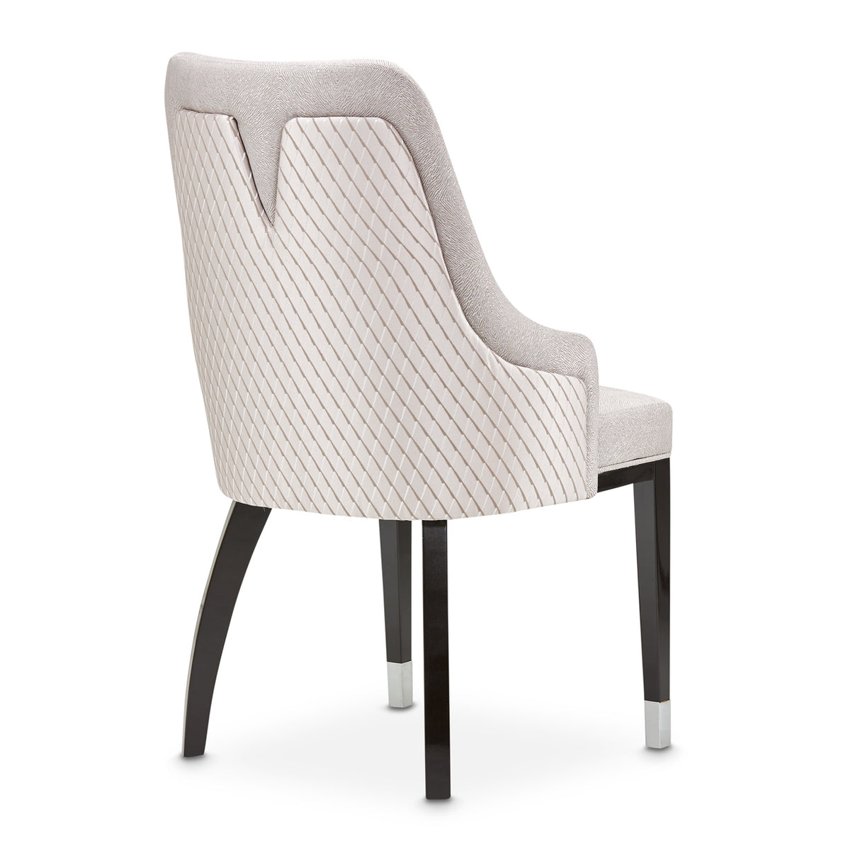 Carmela Glossy Charcoal Sand Dining Arm Chair from Michael Amini - Luna Furniture