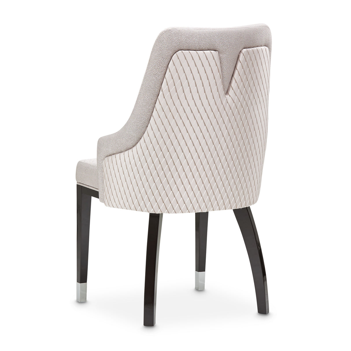 Carmela Glossy Charcoal Sand Dining Arm Chair from Michael Amini - Luna Furniture