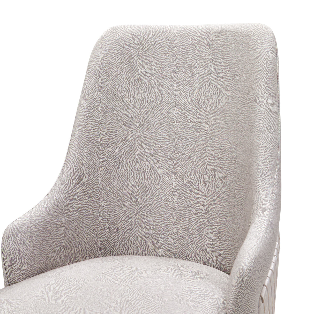 Carmela Glossy Charcoal Sand Dining Arm Chair from Michael Amini - Luna Furniture