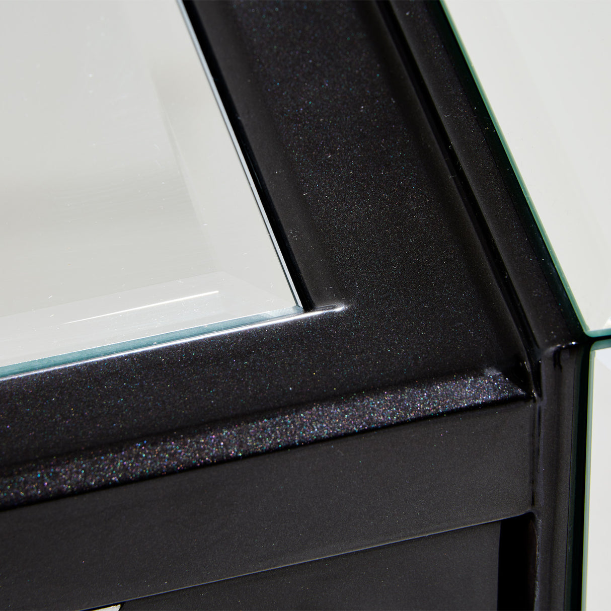 Carmela Glossy Charcoal Sand Console Table from Michael Amini - Luna Furniture