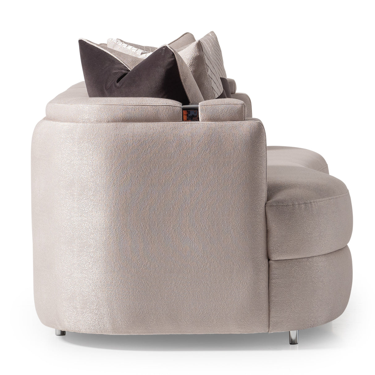 Carmela Silver Standard Sofa from Michael Amini - Luna Furniture