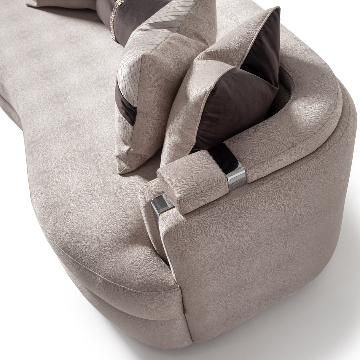 Carmela Silver Standard Sofa from Michael Amini - Luna Furniture