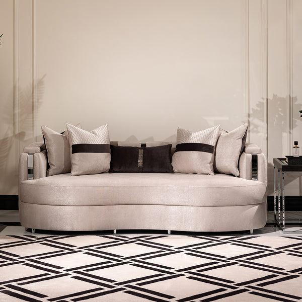 Carmela Silver Standard Sofa