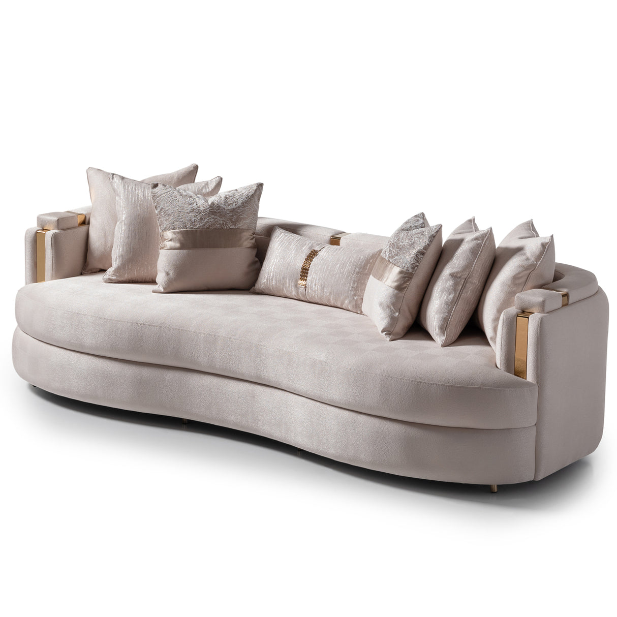 Carmela Gold Mansion Sofa from Michael Amini - Luna Furniture