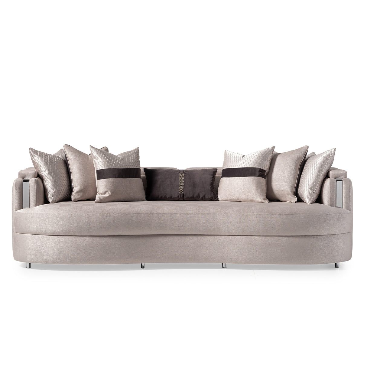 Carmela Silver Mansion Sofa from Michael Amini - Luna Furniture