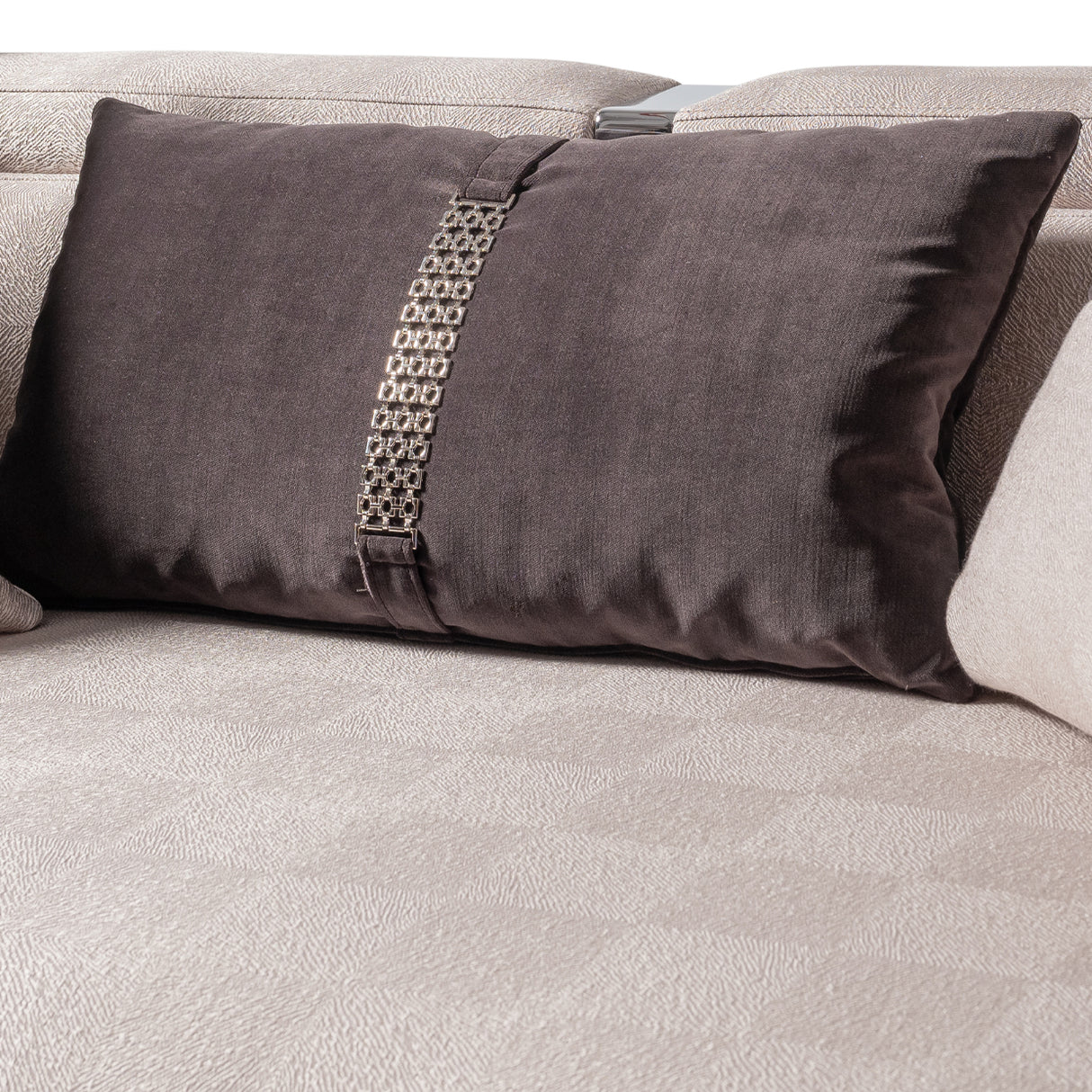 Carmela Silver Mansion Sofa from Michael Amini - Luna Furniture
