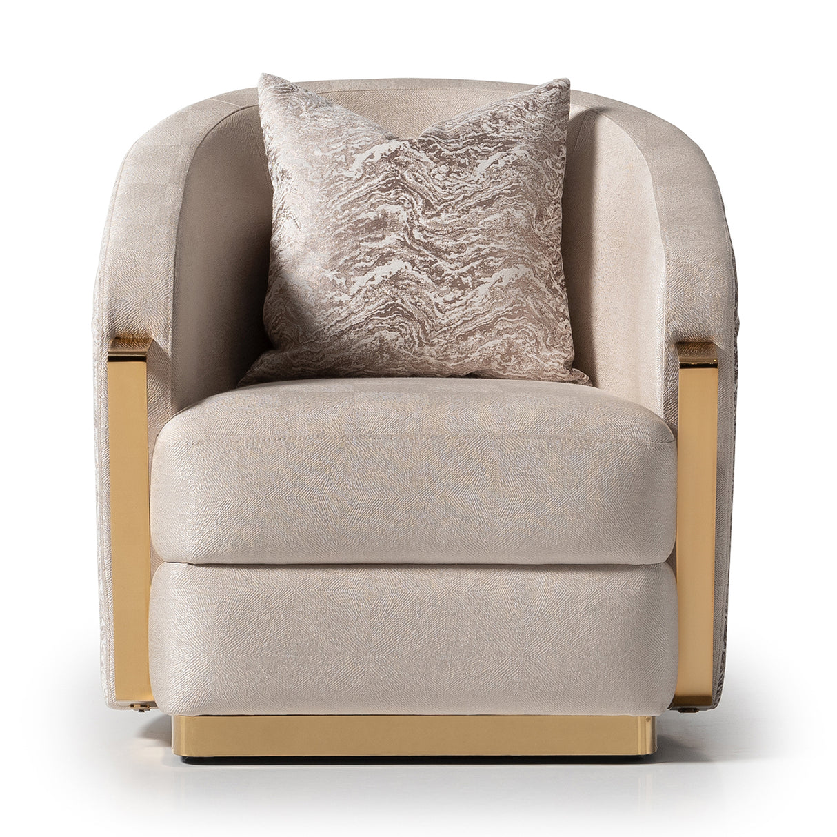 Carmela Gold Accent Chair from Michael Amini - Luna Furniture