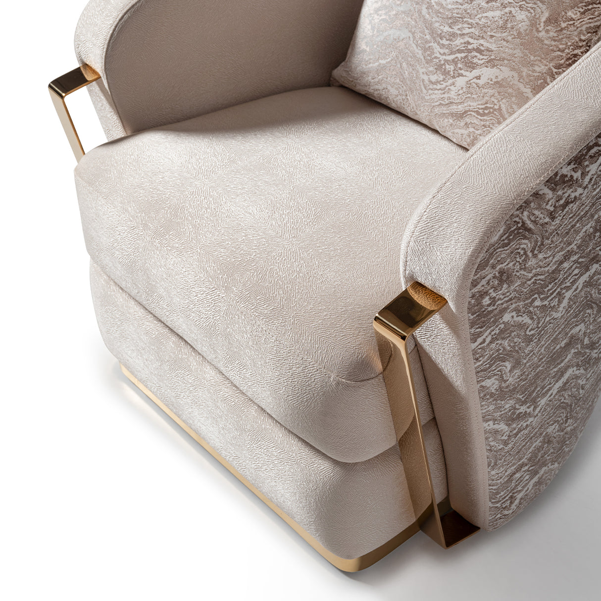 Carmela Gold Accent Chair from Michael Amini - Luna Furniture