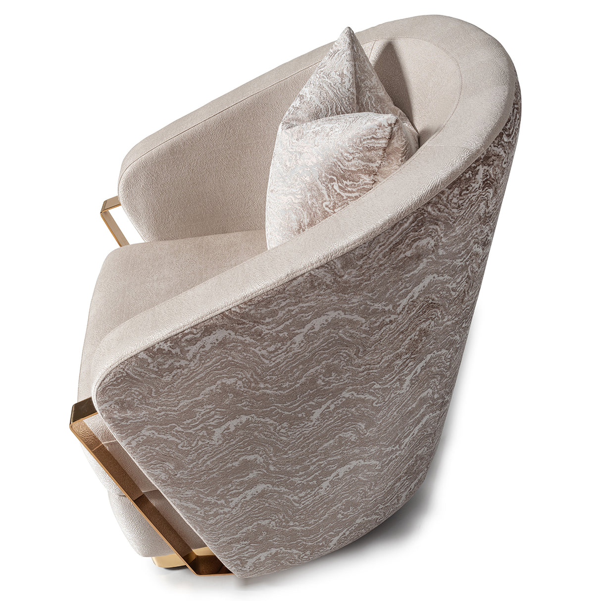Carmela Gold Accent Chair from Michael Amini - Luna Furniture
