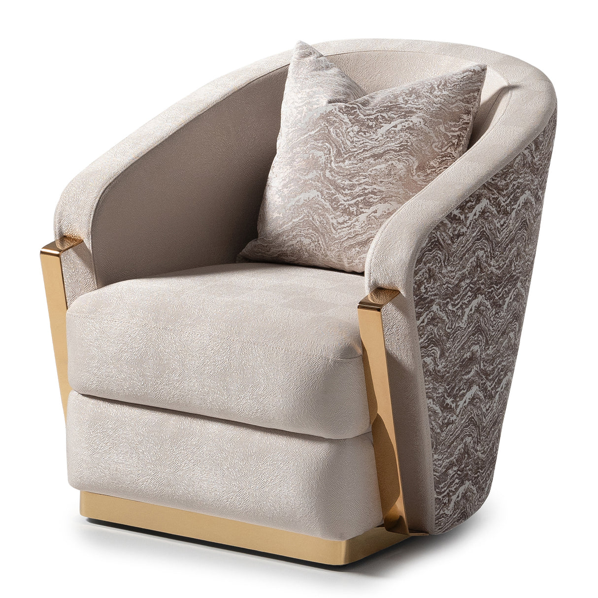 Carmela Gold Accent Chair from Michael Amini - Luna Furniture