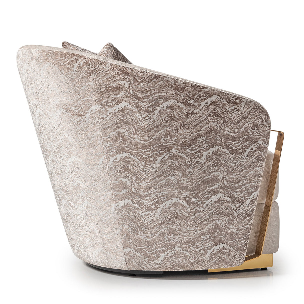 Carmela Gold Accent Chair from Michael Amini - Luna Furniture