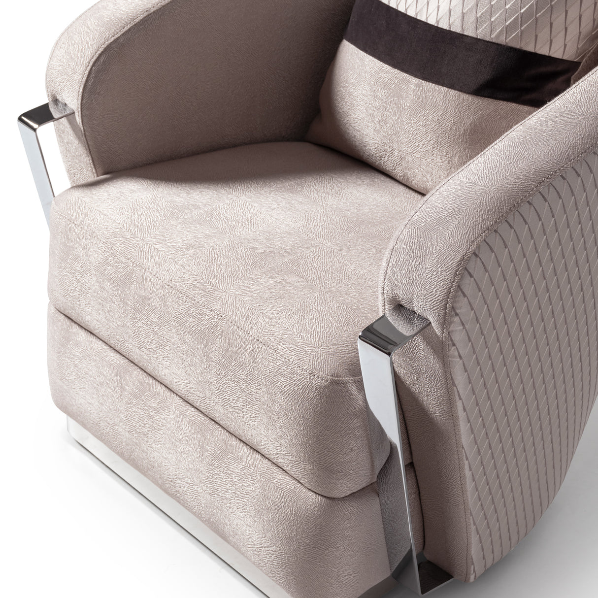 Carmela Silver Accent Chair from Michael Amini - Luna Furniture
