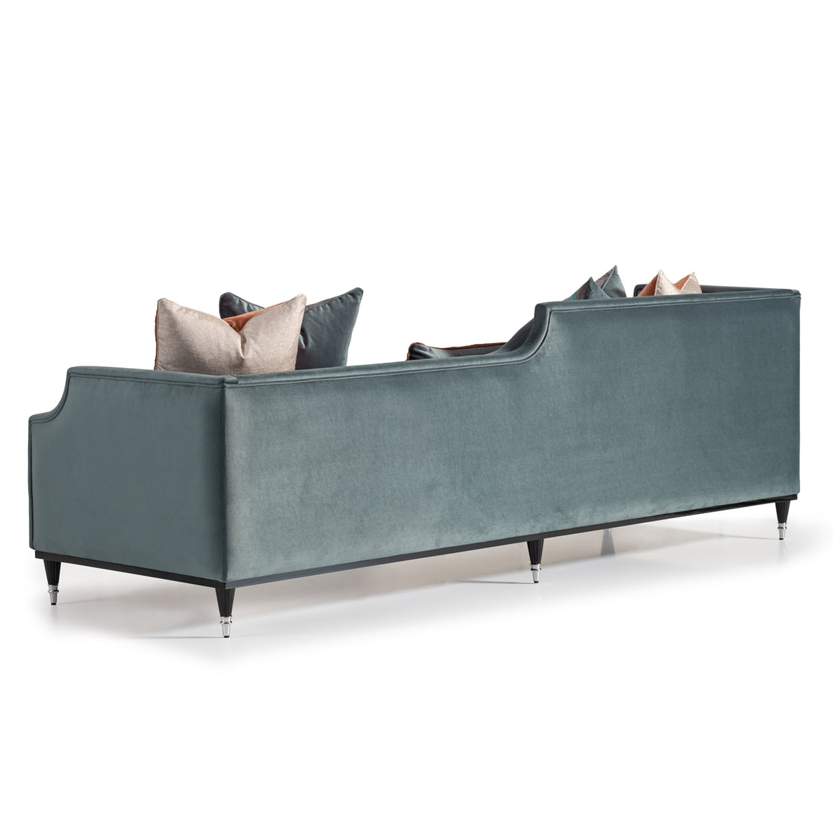 La Francaise Black Mansion Sofa - Azure from Michael Amini - Luna Furniture