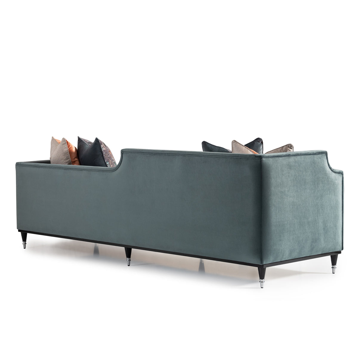 La Francaise Black Mansion Sofa - Azure from Michael Amini - Luna Furniture
