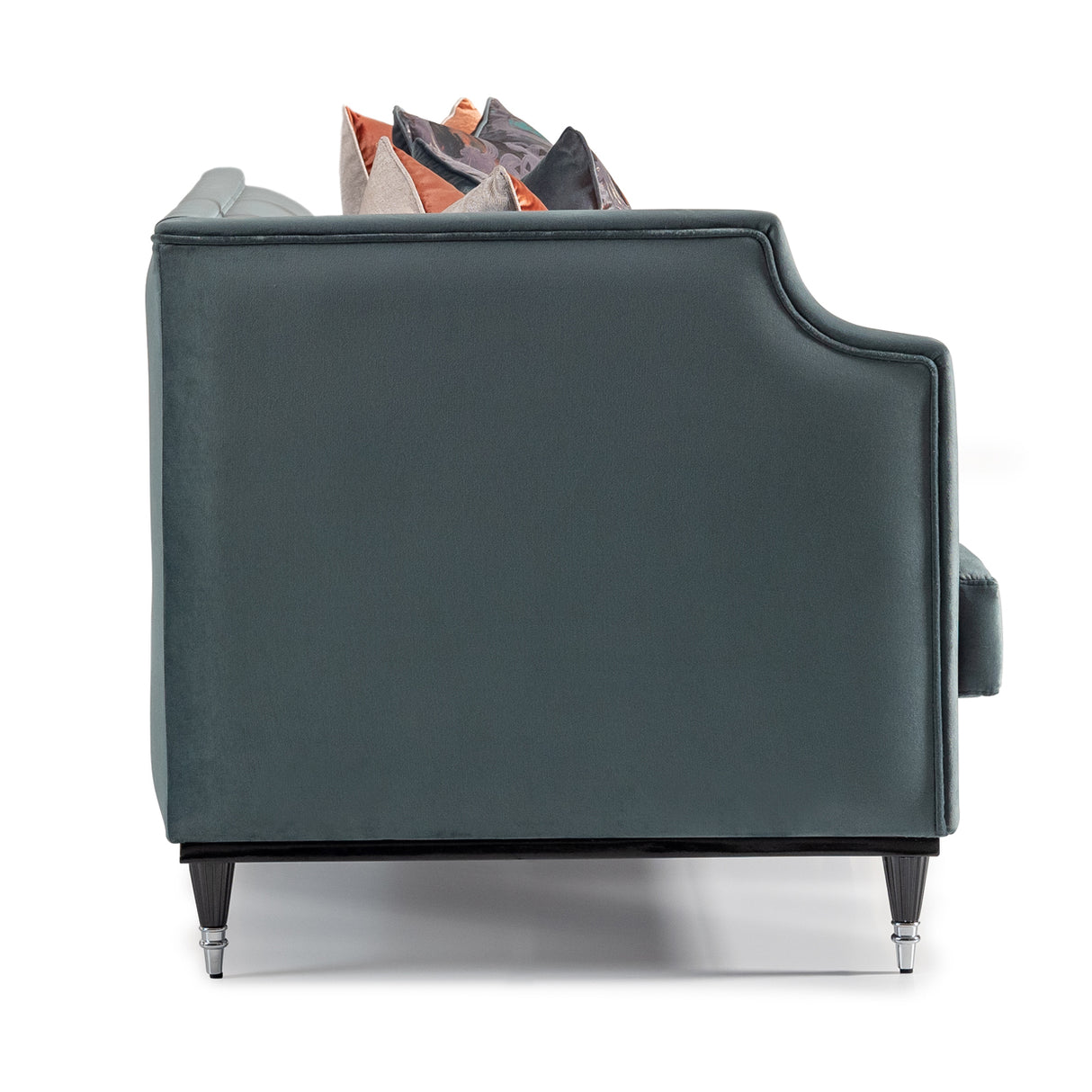 La Francaise Black Mansion Sofa - Azure from Michael Amini - Luna Furniture