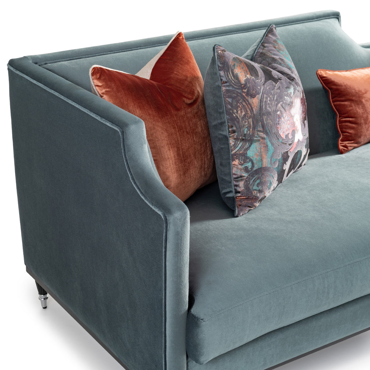 La Francaise Black Mansion Sofa - Azure from Michael Amini - Luna Furniture