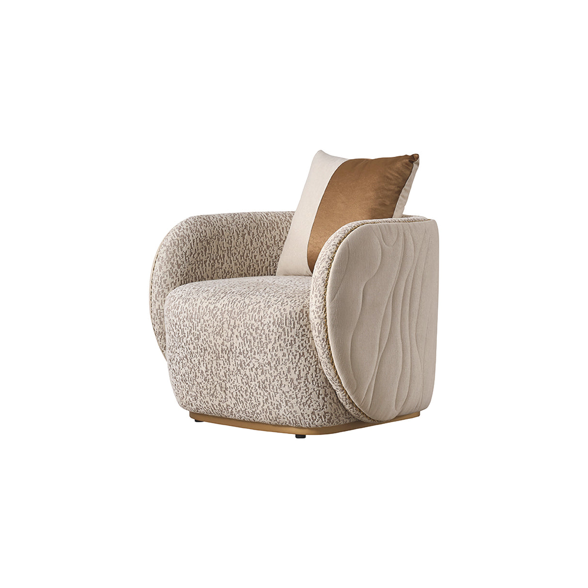 Gineverra Ivory Gold Chair Biscotti Ivory Gold from Michael Amini - Luna Furniture