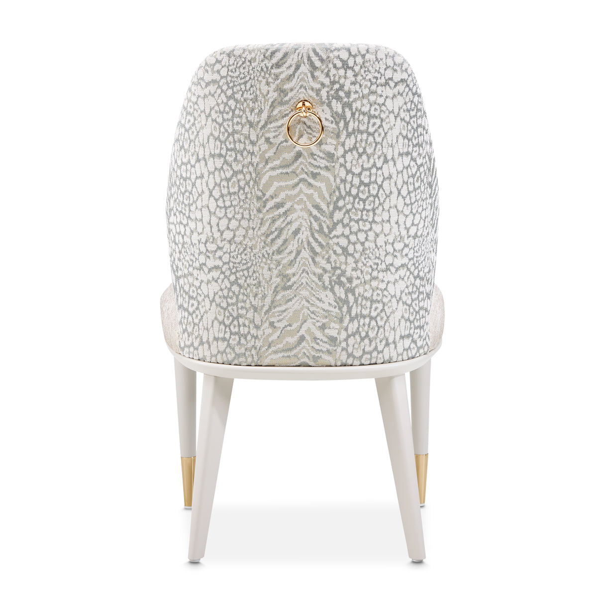 Lisbon Silken Matte Cream Asmb. Side Chair Silken Matte Cream from Michael Amini - Luna Furniture