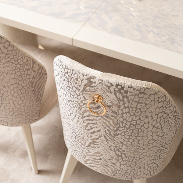 Lisbon Silken Matte Cream Asmb. Side Chair Silken Matte Cream