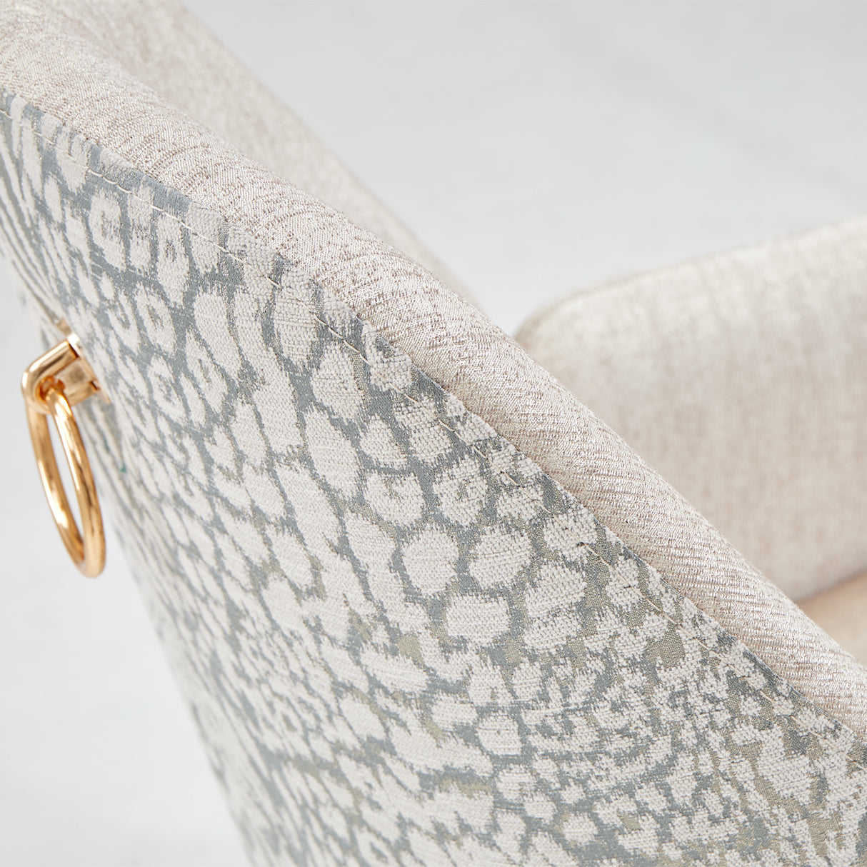 Lisbon Silken Matte Cream Asmb. Arm Chair Silken Matte Cream from Michael Amini - Luna Furniture
