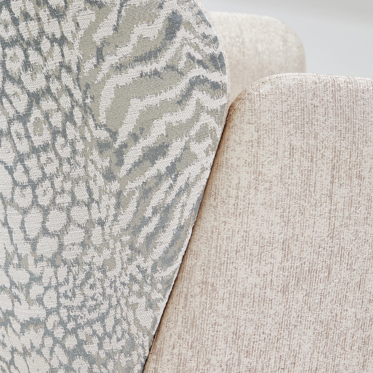 Lisbon Silken Matte Cream Asmb. Arm Chair Silken Matte Cream from Michael Amini - Luna Furniture