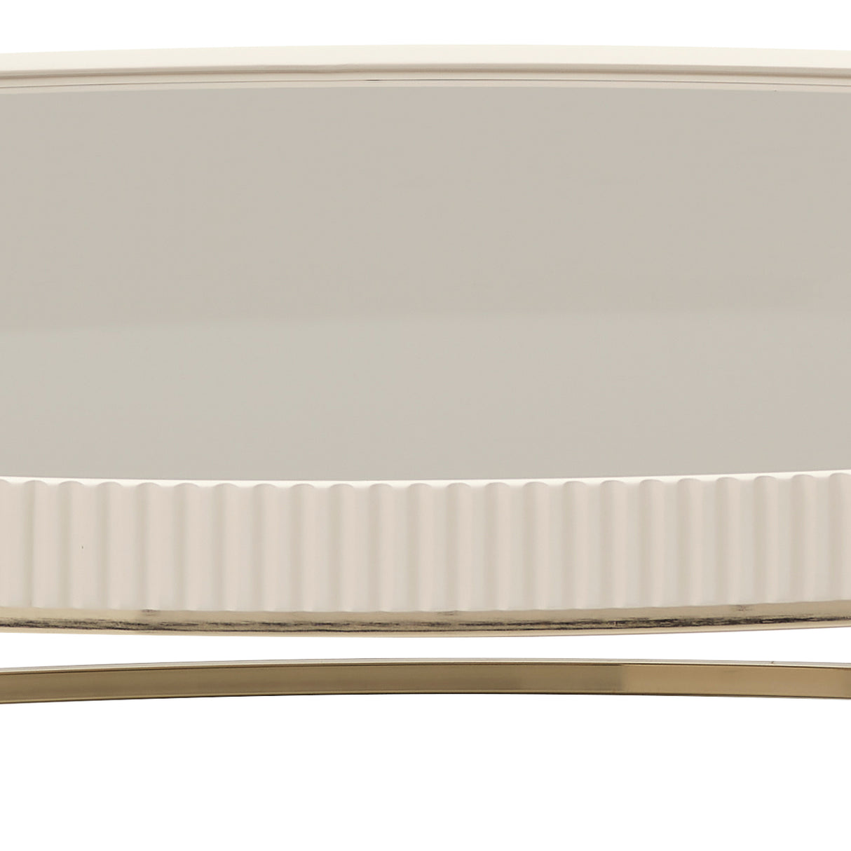 Lisbon Silken Matte Cream Cocktail Table Silken Matte Cream from Michael Amini - Luna Furniture