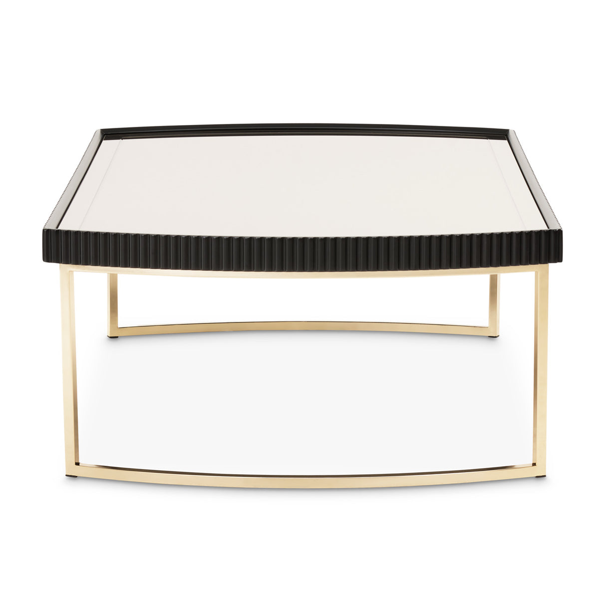 Lisbon Silken Matte Black Cocktail Table Silken Matte Black from Michael Amini - Luna Furniture