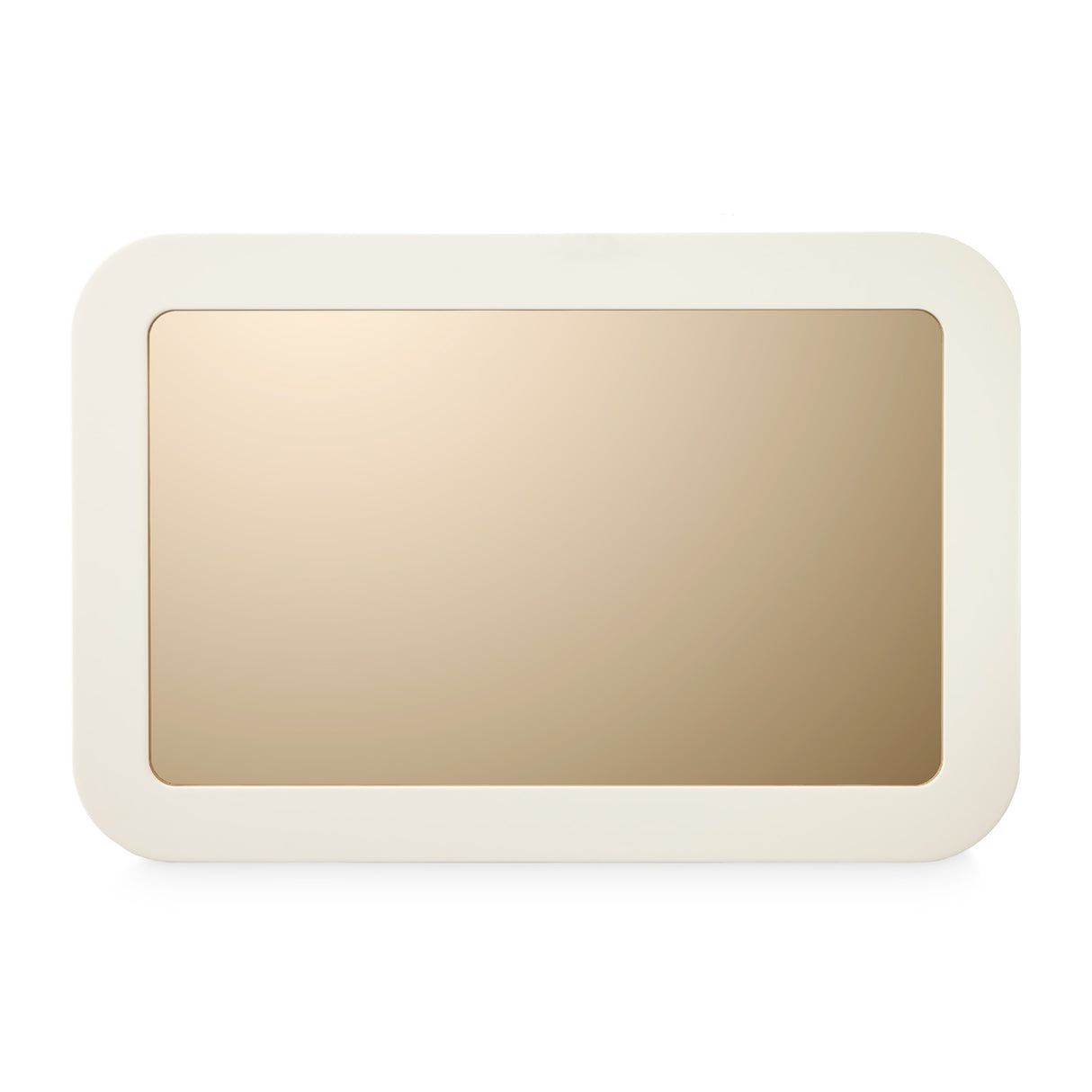 Lisbon Silken Matte Cream Wall Mirror from Michael Amini - Luna Furniture