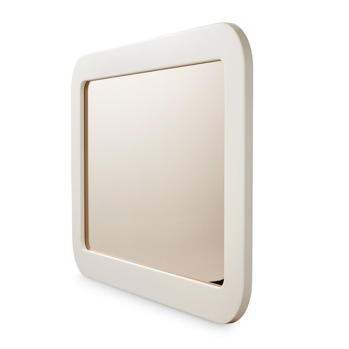 Lisbon Silken Matte Cream Wall Mirror from Michael Amini - Luna Furniture