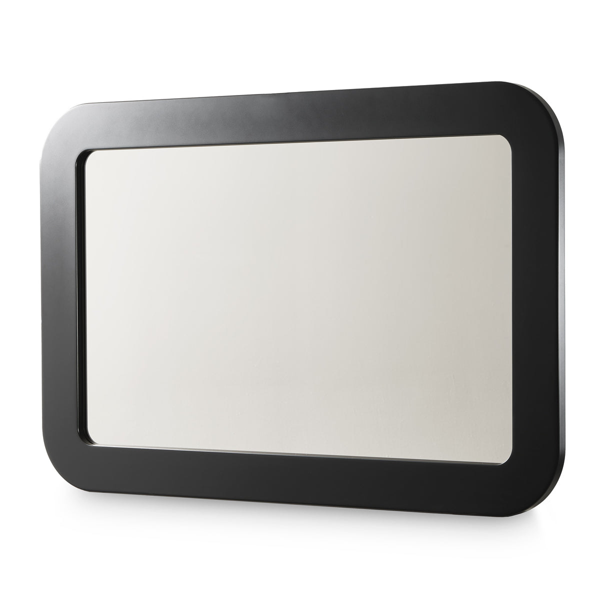 Lisbon Silken Matte Black Wall Mirror from Michael Amini - Luna Furniture